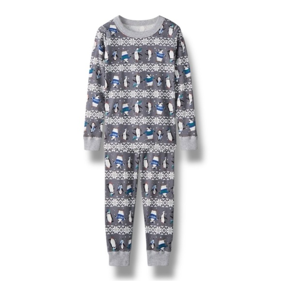 Hanna Andersson | Penguin Long John Pajama Set (4) 🐧 - Picture 1 of 5